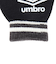 アンブロ（UMBRO）手袋 ジュニア ニットグローブ UUDYJD55 BKGY ブラック