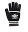 アンブロ（UMBRO）手袋 ニットグローブ UUAYJD54 BKGY 黒