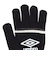 アンブロ（UMBRO）手袋 ニットグローブ UUAYJD54 BKGY 黒