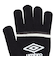 アンブロ（UMBRO）手袋 ニットグローブ UUAYJD54 BKGY 黒