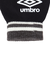 アンブロ（UMBRO）手袋 ニットグローブ UUAYJD54 BKGY 黒