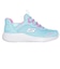 スケッチャーズ（SKECHERS）ジュニアスニーカー スポーツシューズ SI-BOUNDER-SMPL CUTE 303585L-TURQ