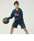 スポルディング（SPALDING）バスケットボールウェア ジュニア 長袖 Tシャツ ポルカドット カモ ボールプリント SJT24160SP