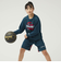スポルディング（SPALDING）バスケットボールウェア ジュニア 長袖 Tシャツ ポルカドット カモ ボールプリント SJT24160SP