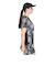 ルコックスポルティフ（lecoqsportif）テニスウェア 2way ゲームシャツ LN4FHT20L BK00