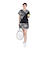 ルコックスポルティフ（lecoqsportif）テニスウェア 2way ゲームシャツ LN4FHT20L BK00