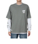 ベンデイビス（BEN DAVIS）長袖シャツ&半袖レイヤードTシャツ 24780035-KHA