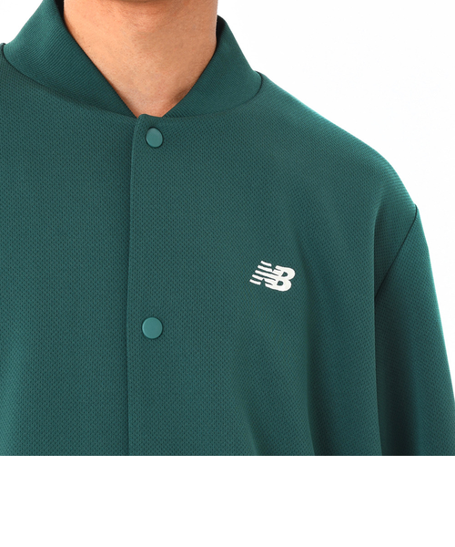 New Balance グリーン ウォームアップジャケット New Balance ニューバランス ウォームアップジャケット(ネイビー