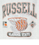 ラッセル（RUSSELL）HighCotton カスレプリント スウェットシャツ RBM24F0004 MGRY