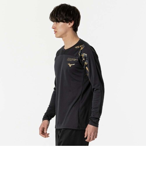 ミズノ（MIZUNO）バレーボールウェア 長袖 N-XTプラクティスシャツ