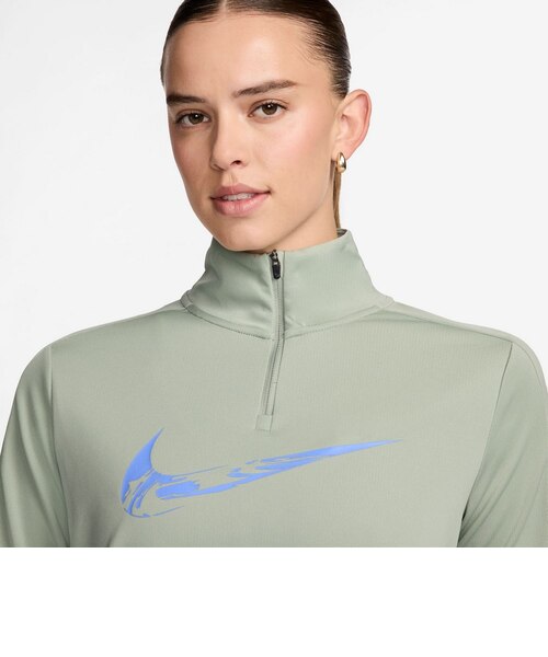 NIKEナイキスウッシュドライフィット 1/4ジップ ランニングミッドレイヤー ナイキ（NIKE）スウッシュ ドライフィット 1/4ジップ ランニング