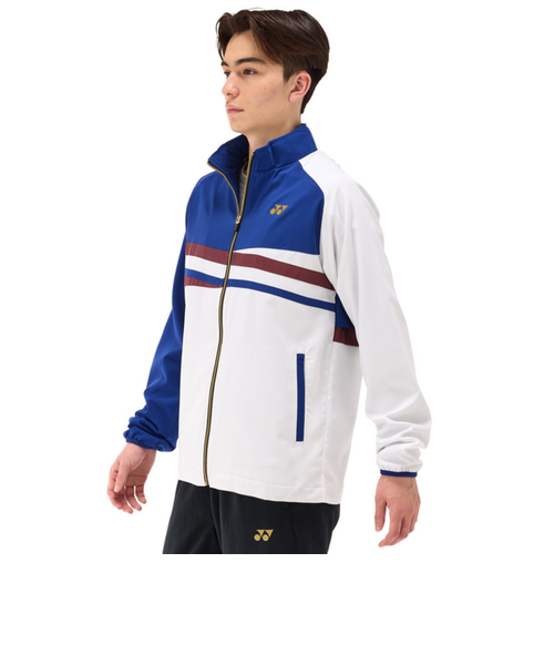 YONEX テニスウェア ネイビー ホワイト ヨネックス（YONEX）テニスウェア 裏地付ウィンドウォーマーシャツ