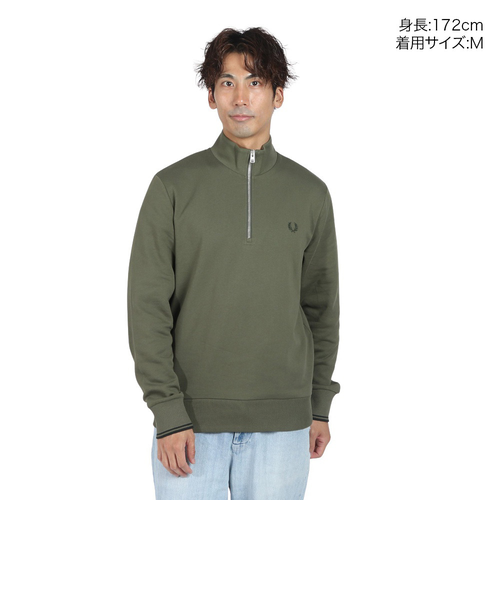 フレッドペリー（FRED PERRY）ハーフジップ スウェットシャツ