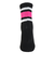 クー（Coo.）1足組 クルー丈 ラインソックス 895Q4GSA0035 BLK
