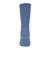 靴下 ふくらし ゆるピ丈 無地 リブ ソックス クルー丈 表糸綿100% 37752W BLU ブルー