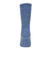 靴下 ふくらし ゆるピ丈 無地 リブ ソックス クルー丈 表糸綿100% 37752W BLU ブルー
