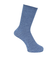 靴下 ふくらし ゆるピ丈 無地 リブ ソックス クルー丈 表糸綿100% 37752W BLU ブルー