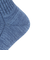 靴下 ふくらし ゆるピ丈 無地 リブ ソックス クルー丈 表糸綿100% 37752W BLU ブルー