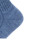 靴下 ふくらし ゆるピ丈 無地 リブ ソックス クルー丈 表糸綿100% 37752W BLU ブルー