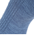 靴下 ふくらし ゆるピ丈 無地 リブ ソックス クルー丈 表糸綿100% 37752W BLU ブルー