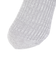 靴下 ふくらし ゆるピ丈 無地 リブ ソックス クルー丈 表糸綿100% 37752W GRY グレー