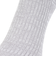 靴下 ふくらし ゆるピ丈 無地 リブ ソックス クルー丈 表糸綿100% 37752W GRY グレー