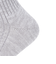 靴下 ふくらし ゆるピ丈 無地 リブ ソックス クルー丈 表糸綿100% 37752W GRY グレー