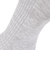 靴下 ふくらし ゆるピ丈 無地 リブ ソックス クルー丈 表糸綿100% 37752W GRY グレー