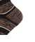靴下 ふくらし ボーダー柄 靴下 ソックス クルー丈 口ゴムなし 37783 BRN ブラウン