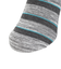 靴下 ふくらし ボーダー柄 靴下 ソックス クルー丈 口ゴムなし 37783 GRY グレー