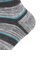 靴下 ふくらし ボーダー柄 靴下 ソックス クルー丈 口ゴムなし 37783 GRY グレー