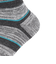 靴下 ふくらし ボーダー柄 靴下 ソックス クルー丈 口ゴムなし 37783 GRY グレー