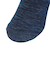 靴下 ふくらし チェック柄 靴下 ソックス クルー丈 口ゴムなし 37784 NVY ネイビー