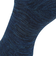 靴下 ふくらし チェック柄 靴下 ソックス クルー丈 口ゴムなし 37784 NVY ネイビー