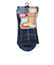 靴下 ふくらし チェック柄 靴下 ソックス クルー丈 口ゴムなし 37784 NVY ネイビー