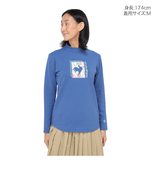 ルコック スポルティフ（lecoq sportif）/ハイネック モックネック長袖シャツ ルコックスポルティフ（lecoqsportif）テニスウェア モックネック 長袖