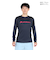 ファイテン（PHITEN）バレーボールウェア 長袖Tシャツ ネイビーピンク 3124JG62600