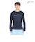 ファイテン（PHITEN）長袖Tシャツ ラメグラデ ネイビーブルー 3124JG63000