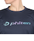 ファイテン（PHITEN）長袖Tシャツ ラメグラデ ネイビーブルー 3124JG63000
