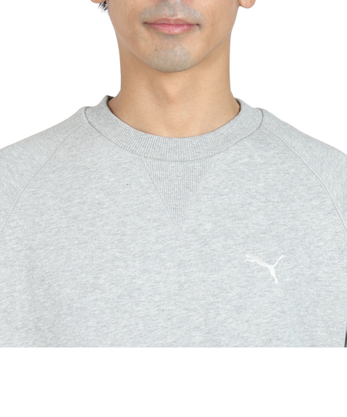 プーマ(PUMA)MWQ スウェット クルーネック 630167 04 GRY(Men’s) プーマ（PUMA）MWQ スウェット クルーネック 630167 04 GRY｜スーパー