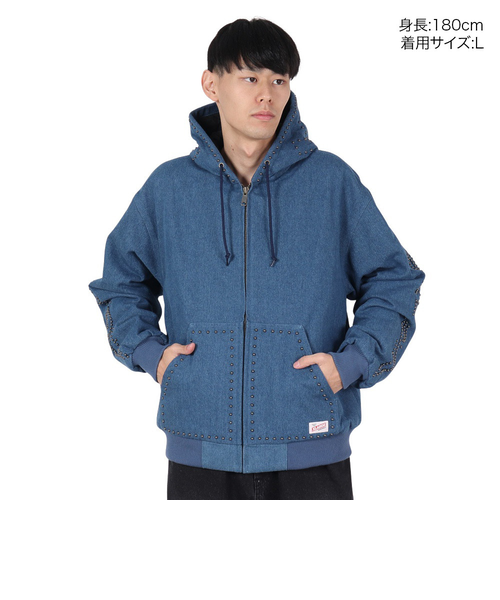 エクストララージ（XLARGE）STUDDED フーディー ワークジャケット