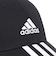 アディダス（adidas）スリーストライプス コットンツイル ベースボール キャップ 帽子 DKH29-IB3242 Mサイズ 黒