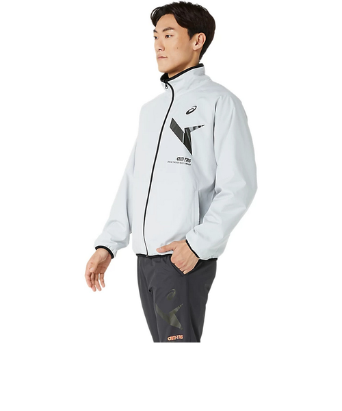 アシックス(ASICS)AIM-TRG リバーシブル ウインドブレーカー フリース ジャケット 2031E726.020(Me… アシックス（ASICS）AIM-TRG リバーシブル ウインドブレーカー