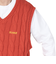 エクストララージ（XLARGE）CABLE KNIT ベストT 101243015001-ORANGE