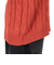 エクストララージ（XLARGE）CABLE KNIT ベストT 101243015001-ORANGE