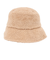 エルケクス（ELKEX）FUR ロゴ バケットハット バケハ EKL4FA0031 BEG ベージュ フリーサイズ 防寒