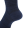 クー（Coo.）ヒートクロス クルーソックス 2足組 NVYBLK引き揃え 894Q4GSA0022 NVY25 25-28cm 抗菌防臭