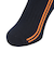 クー（Coo.）ヒートクロス クルーソックス 2足組 NVYBLKストライプ 895Q4GSA0017 NVY22 NVY22 22-25cm 抗菌防臭