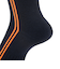 クー（Coo.）ヒートクロス クルーソックス 2足組 NVYBLKストライプ 895Q4GSA0017 NVY22 NVY22 22-25cm 抗菌防臭