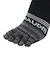 ヒートクロス 5指ソックス 3足組 WHTORGRED SK4F0008-WA894-GRGSA 黒